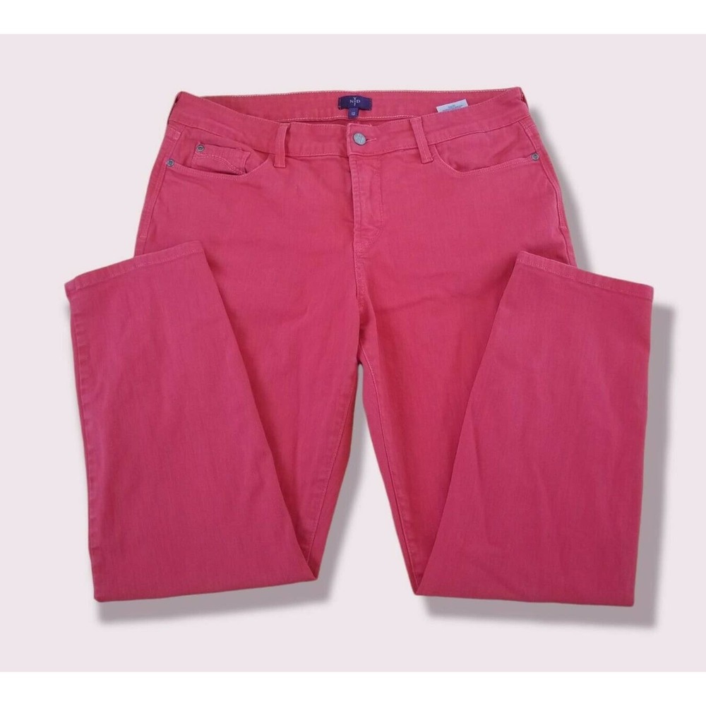 NYDJ Jeans size 12 Red Ankle 5 Pocket stretch